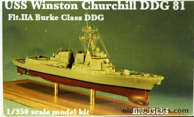 Blue Water Navy 1/350 USS Winston Churchill DDG81 Guided Missile Destroyer Flt.IIA Burke Class, BN-35056 plastic model kit